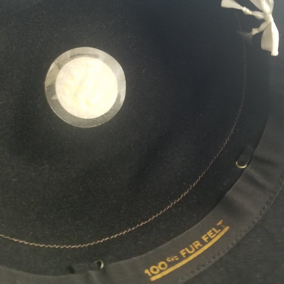 Flechet  Vintage Black Floppy Madcap Hat main image 5